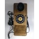 Telefone Antigo em Madeira de Parede Retrô 