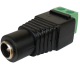 Kit Pacote 50 Plug Conector P4 Femea P/ Cftv Camera Borne